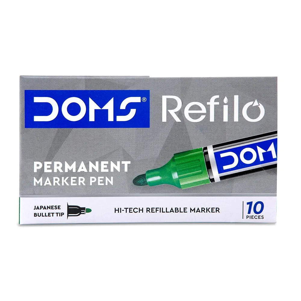DOMS 7416- GREEN PERMANENT MARKER DOMS 7416- GREEN PERMANENT MARKER